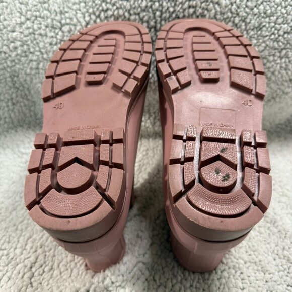 Planone Short Rain Boots - Matte Pink& Mauve Waterproof Chelsea Boots 8.5/40 - Picture 4 of 6